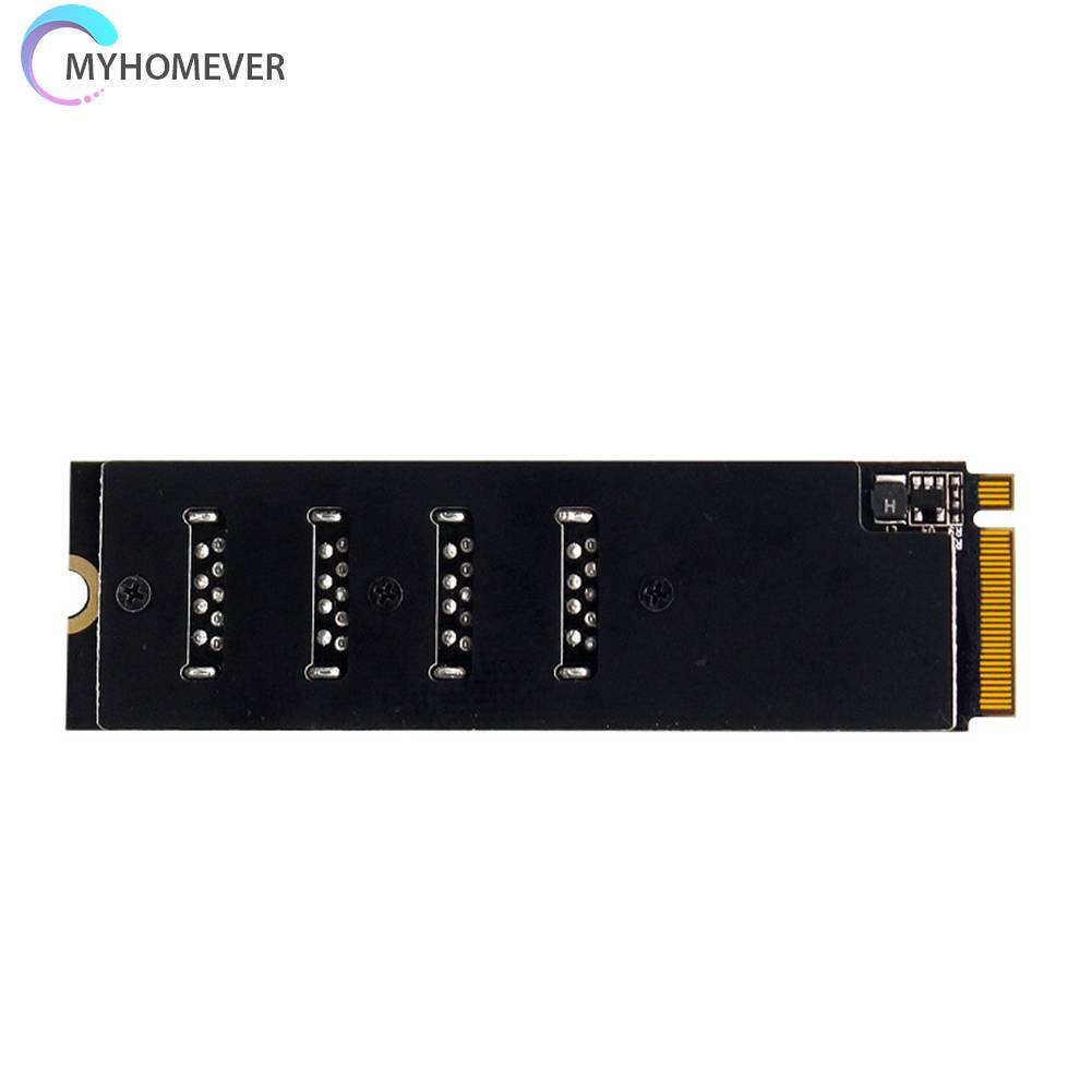Thẻ Mở Rộng M.2 Mkey Sang 4 PCI-E Tốc Độ Cao Usb 3.0 Cho Máy Tính Bàn
