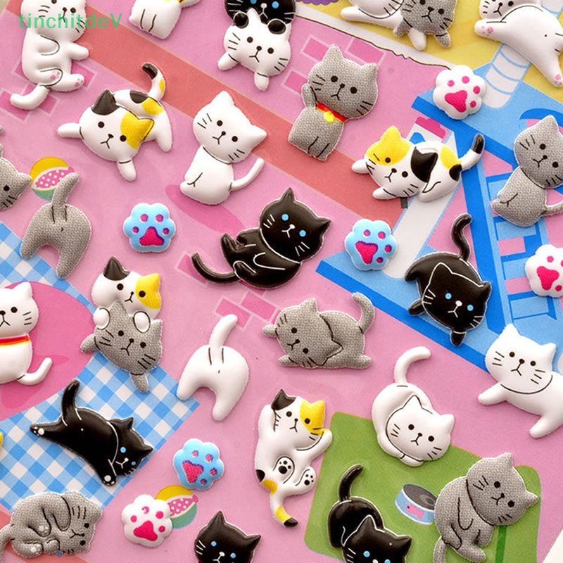 Sticker Dán Trang Trí Nhật Ký Hình Chim Cánh Cụt / Gấu Trúc / Chim Cánh Cụt