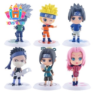 Uzumaki Naruto Hatake Kakashi Haruno Sakura Uchiha Sasuke Uchiha Obito Uchiha Itachi Momochi Zabuza Haku Bộ Mô Hình ChiBi Siêu Đẹp Dễ Thương - Tượng Figure Naruto