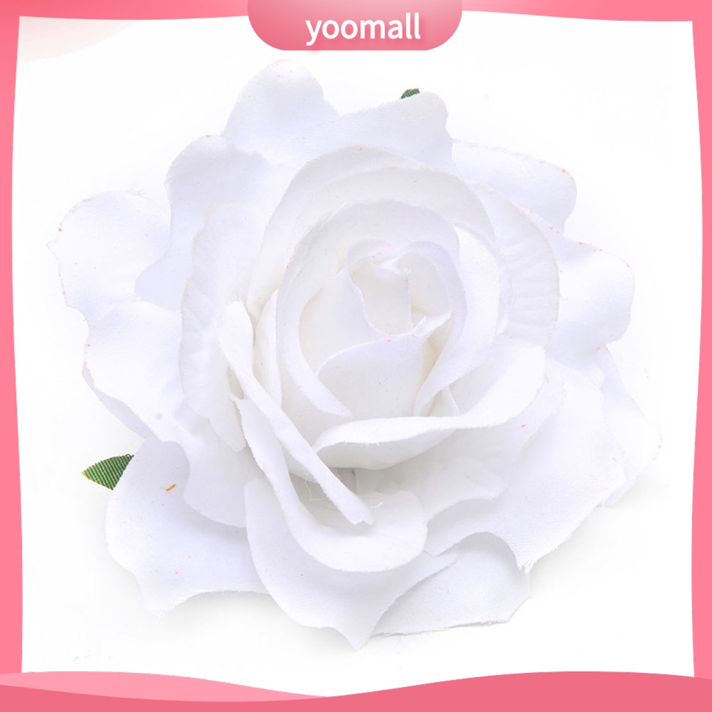 1 Kẹp Tóc Hình Hoa Hồng Bằng Kim Loại Có Thể Tái Sử Dụng