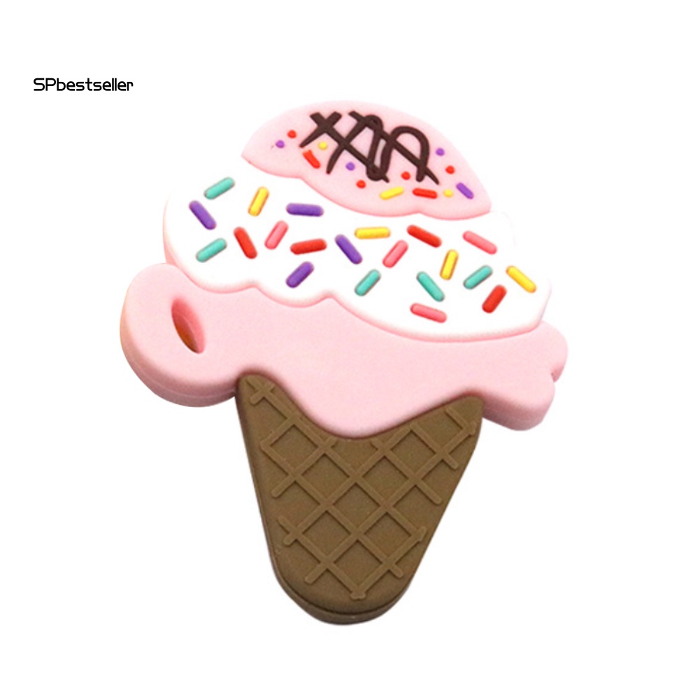 Đồ Chơi Nhai Cắn Hình Cây Kem Bằng Silicone Cho Bé