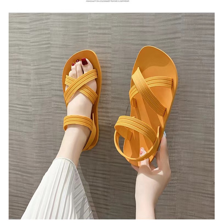 Sandal Đế Bằng Thiết Kế Mới Thời Trang Mùa Hè Dành Cho Nữ