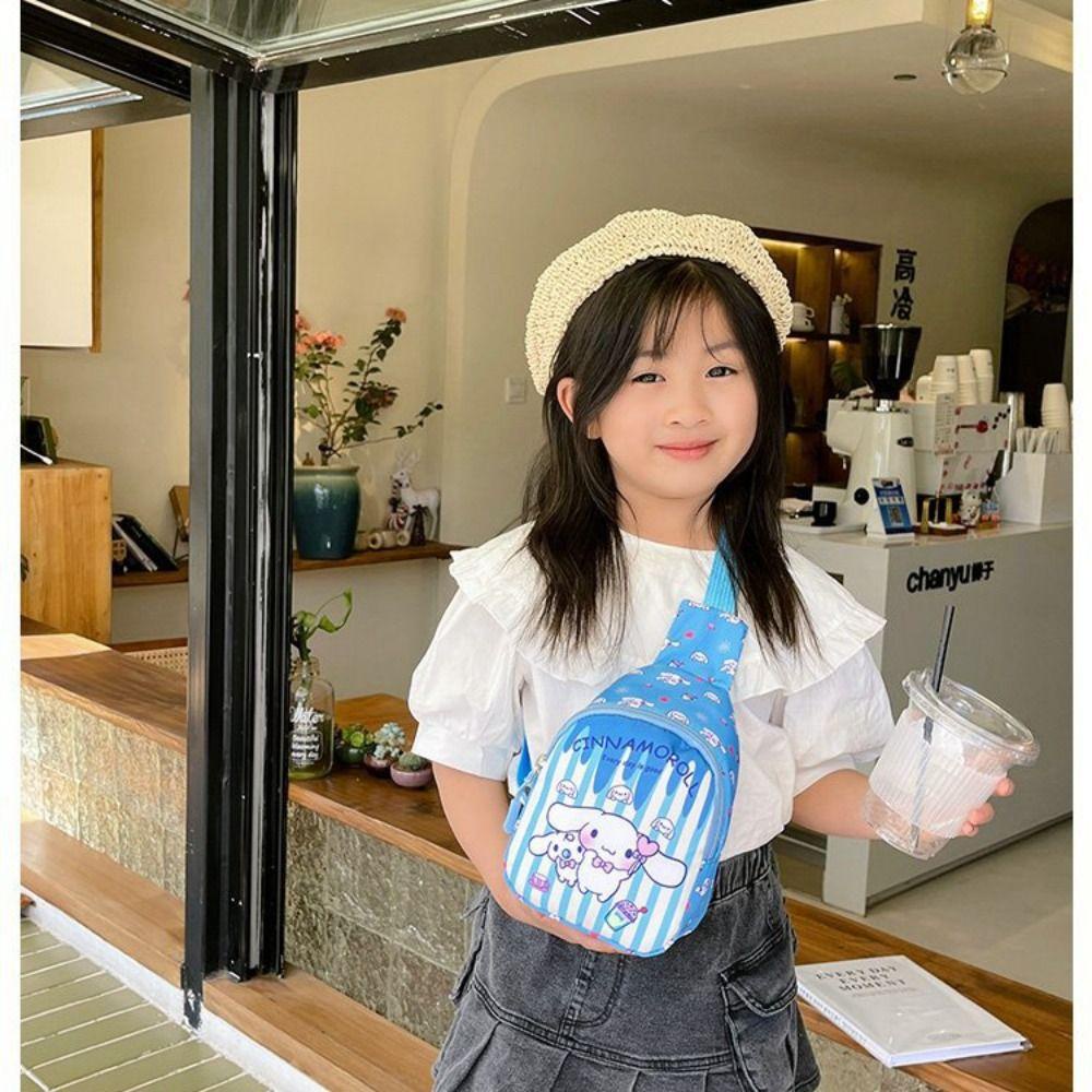 ANEMONE Túi Đeo Chéo Ngực Đựng Tiền Xu Mini Kuromi Hoạt Hình Cinnamoroll Kuromi Thời Trang Thích Hợp Làm Quà Tặng Cho Trẻ Em