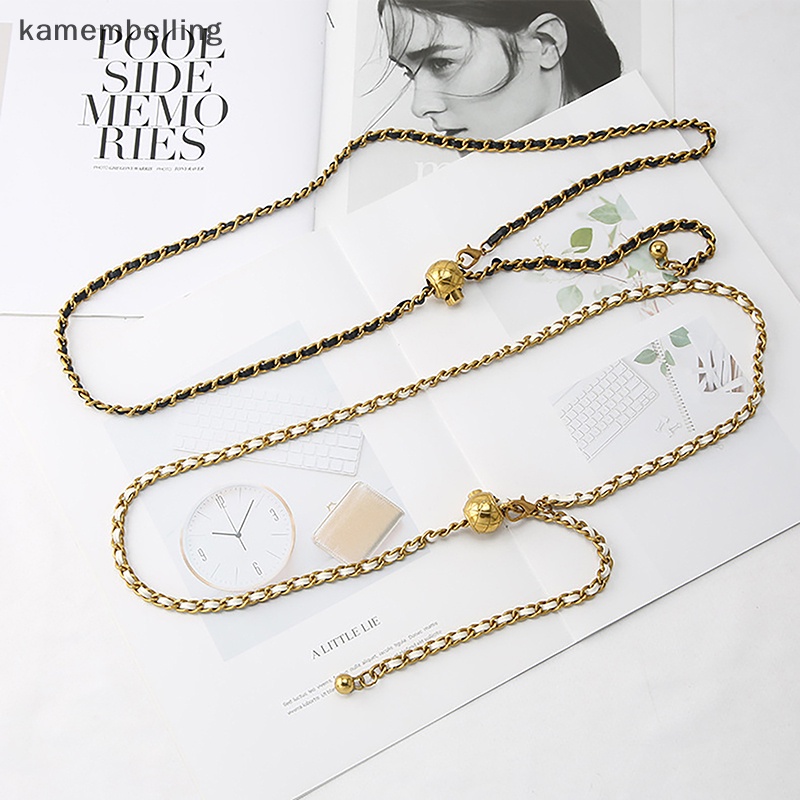 Thắt Lưng Dây Xích Kim Loại Thời Trang Cho Nữ