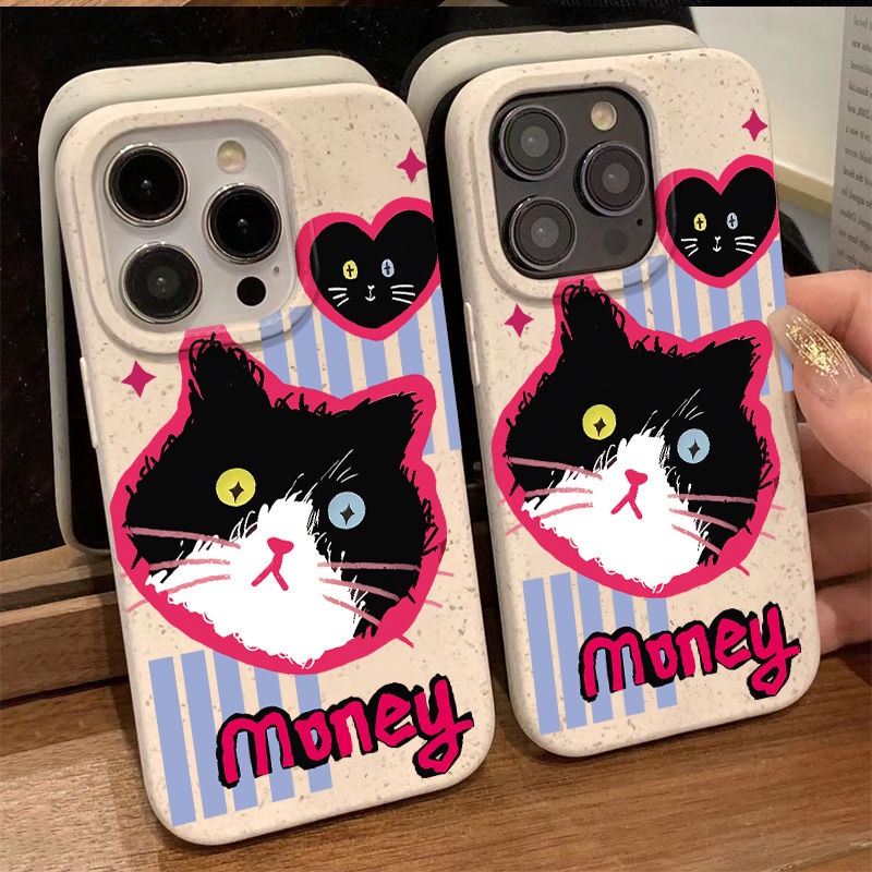 Ốp Điện Thoại Dẻo Họa Tiết Chú Mèo Dễ Thương Chống Sốc Cho Iphone12Pro 78p13 11 max 14pro