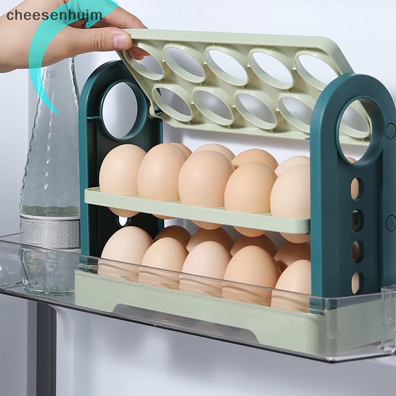 Khay Đựng Trứng 3 Tầng 30 Ô Sức Chứa Lớn Tiện Dụng