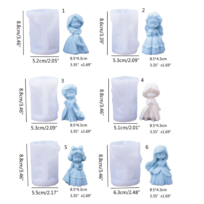 Inste Khuôn silicone Làm Nến Nhựa resin Và Nến