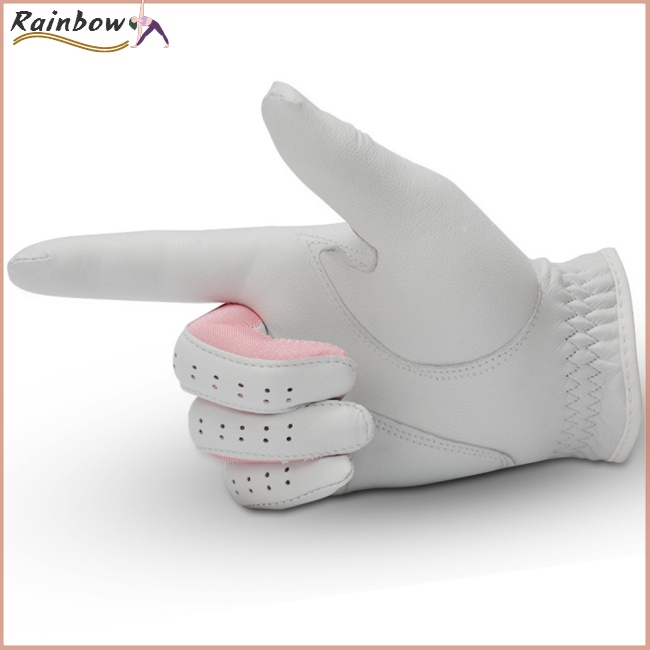 Găng Tay Da Cừu Đánh Golf Chống Trượt Thoáng Khí Dành Cho Nữ