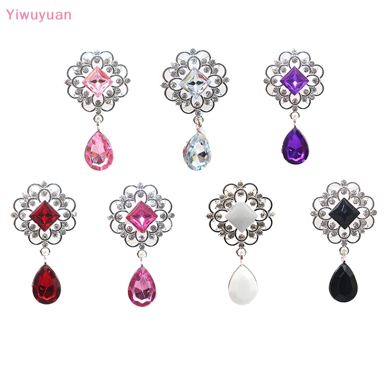 Mặt Dây Chuyền Hình Giọt Nước Bằng Hợp Kim Acrylic Khâu Tay Trang Trí Hộp Quà Đám Cưới DIY Mới