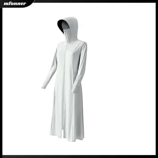 Áo Khoác Chống Nắng / Tia Uv Tay Dài Có Nón Thoáng Khí Thời Trang Mùa Hè Cho Nữ