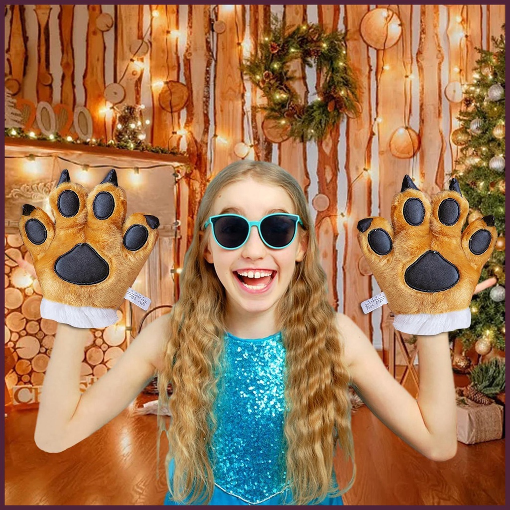 1 Đôi Găng Tay Hình Móng Vuốt Động Vật Hoạt Hình Cho Bé