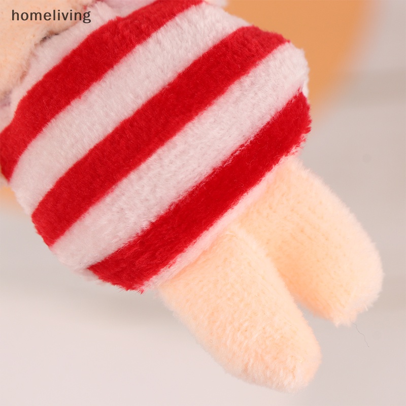 Set 2 Móc Khóa Búp Bê Nhồi Bông Mini 6-10cm Dễ Thương