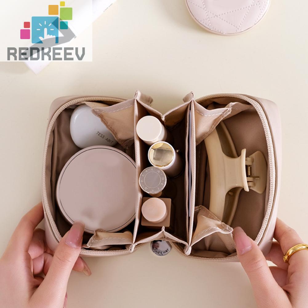 Túi Da PU Đựng Mỹ Phẩm Sức Chứa Lớn Tiện Dụng Cho Nữ