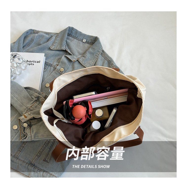 Túi Xách Vải Canvas Cỡ Lớn 33X33CM Phong Cách Nhật Bản Cho Nữ