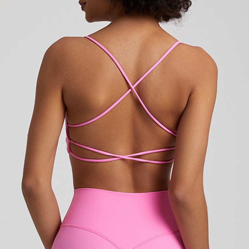 Áo ngực thể thao yoga ANRAN không gọng hở lưng thời trang quyến rũ dành cho nữ