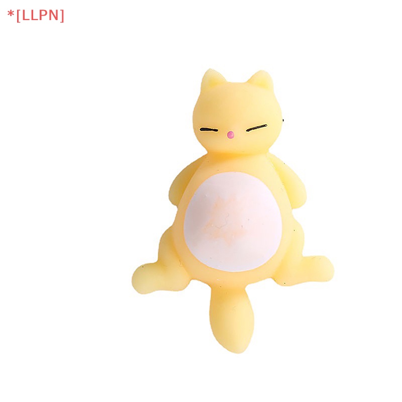 1 Đồ Chơi Nắn Bóp Đàn Hồi Giảm Stress Hình Mèo Dễ Thương
