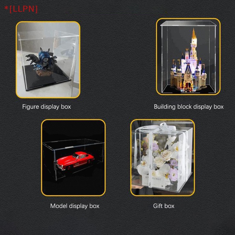 [loyaltysun] Hộp Đựng Mô Hình Xe Hơi Đồ Chơi Thủ Công Bằng Acrylic Trong Suốt Chống Bụi Sáng Tạo Có Giá Đỡ Trưng Bày