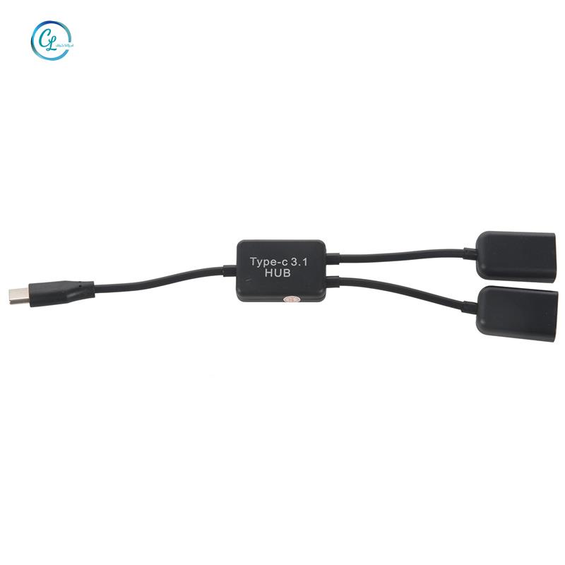 Cáp Chia 2 Cổng OTG USB 3.1 Type C Sang 2.0