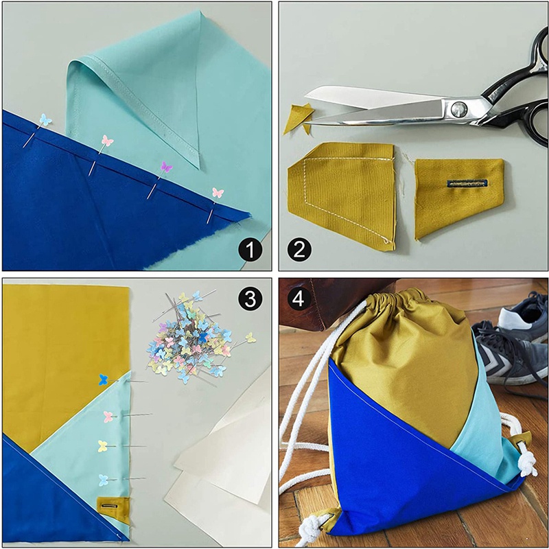 Set 200 Ghim Bướm 2 Inch Dùng Trong May Vá