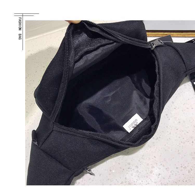 Túi Đeo Chéo Ngực ADIDAS6660 Màu Trơn Cỡ Vừa Thời Trang Cho Nam Và Nữ