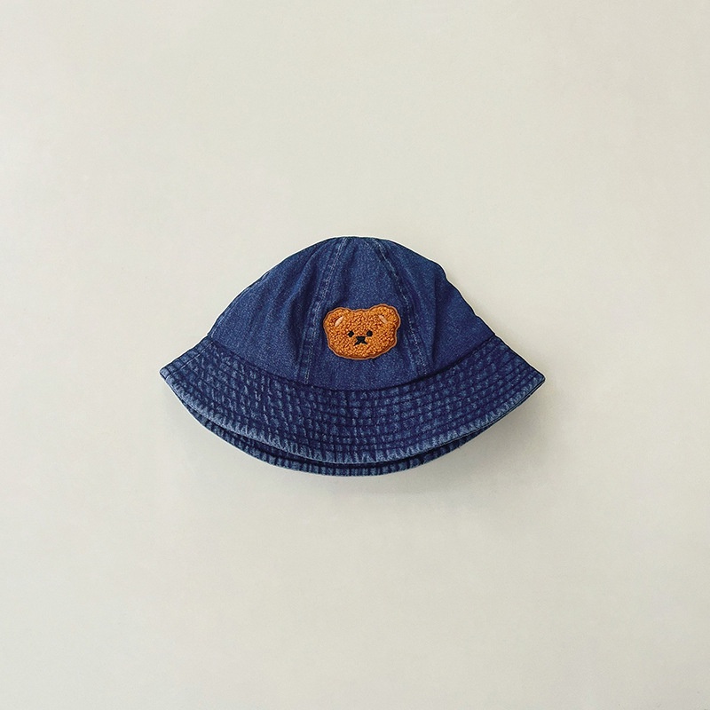 Mũ Tai Bèo Hình Gấu Phong Cách Cao Bồi Hàn Quốc Cho Bé