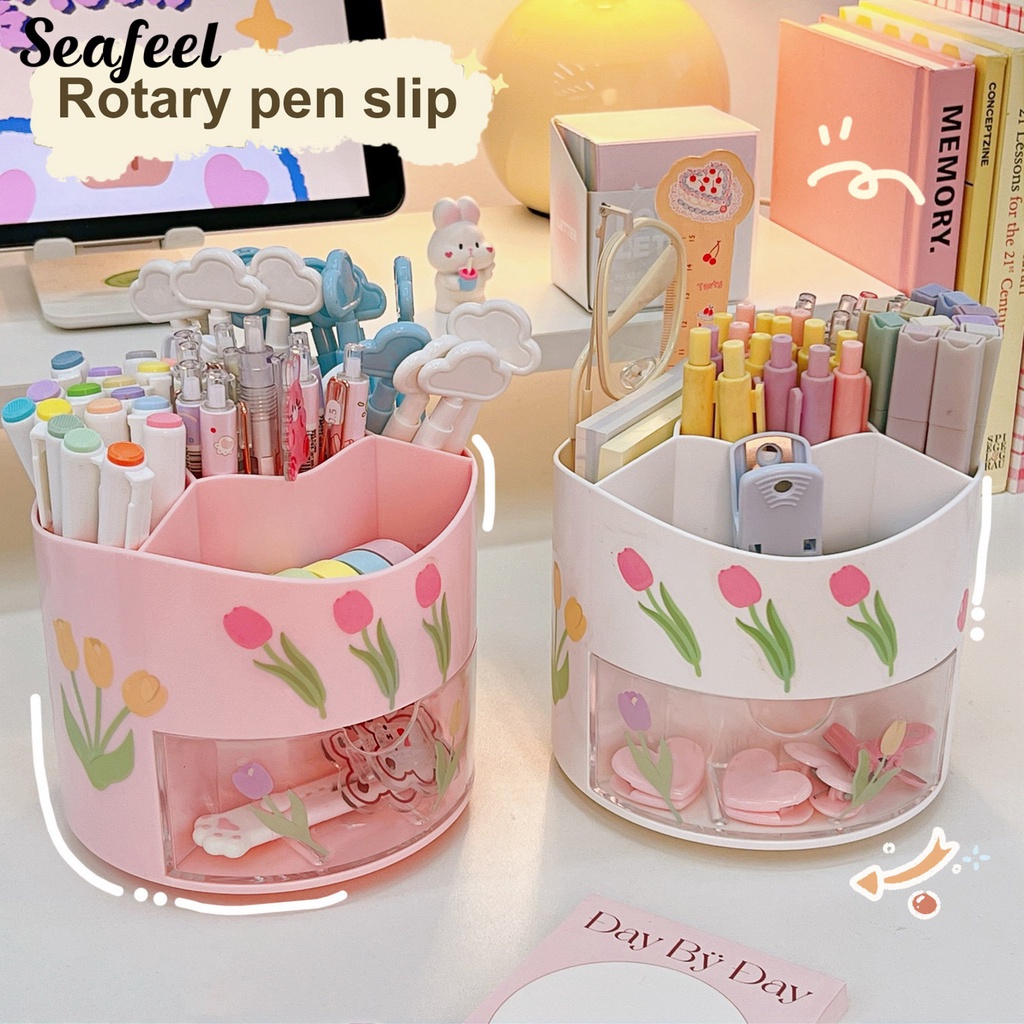 Giá Đựng Bút / Thước Kẻ Chân Mày / Trang Điểm Nhiều Màu Sắc Sức Chứa Lớn Tiện Dụng