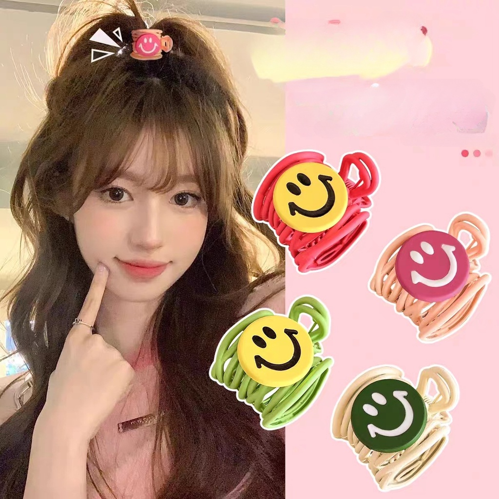 Kẹp Tóc Đuôi Ngựa Trang Trí Hình Mặt Cười Độc Đáo Mã 20239