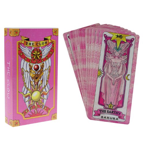 🥝ins Bộ Thẻ Bài Tarot Sakura Ma Thuật Phong Cách Nhật Bản