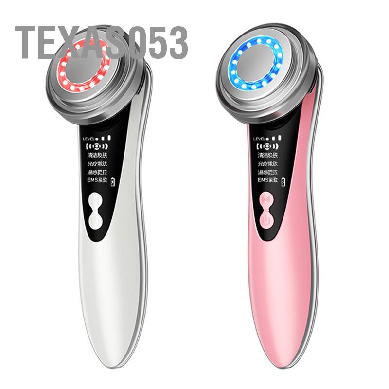 Texas053 Máy nâng cơ làm đẹp da mặt Trẻ hóa tần số vô tuyến mát xa di động có màn hình LED