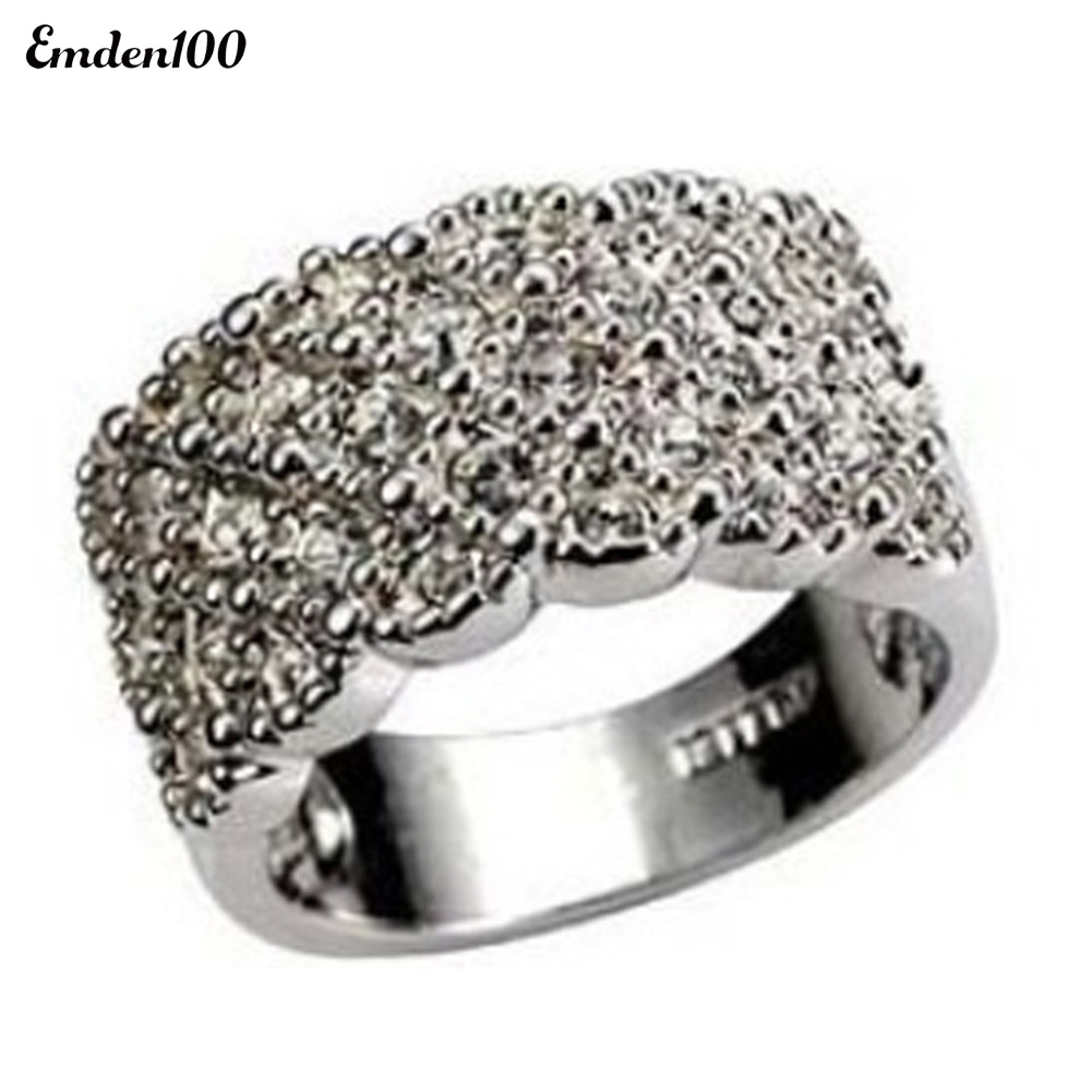 Nhẫn Đính Đá Kiểu Dáng Sang Trọng Cho Nữ