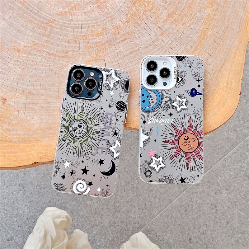 Ốp Điện Thoại Dẻo Họa Tiết Bầu Trời Đầy Sao Thời Trang Chống Sốc Cho IPhone 14 13 12 11 Pro MAX