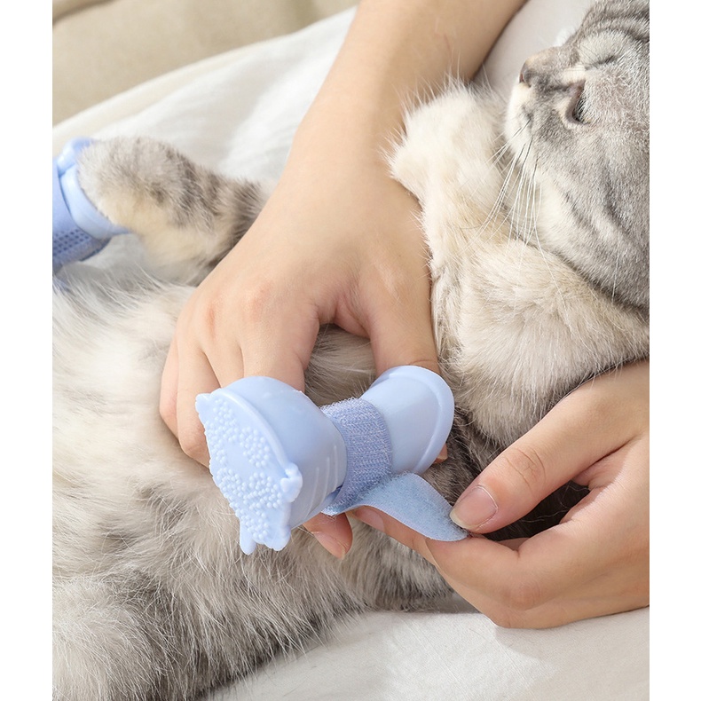 Giày Bảo Vệ Móng Cho Thú Cưng &amp; Chống Cào Gãi 3 Size MiluPaPa