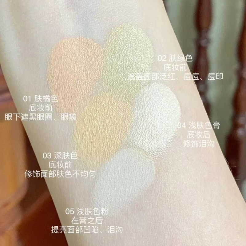 Kem Che Khuyết Điểm Judydoll Năm Màu Độ Bóng Cao Che Phủ Mụn Và Quầng Thâm Mắt