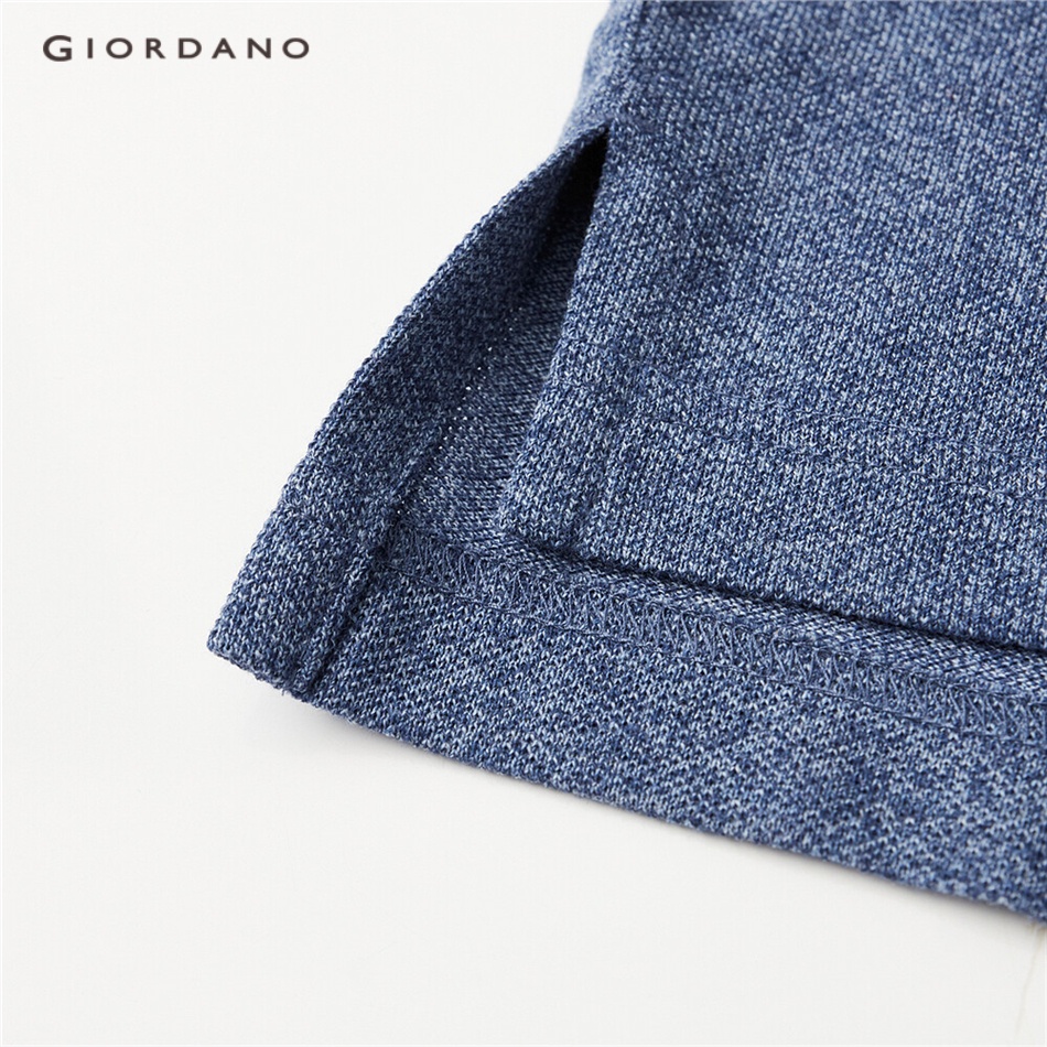 GIORDANO Áo polo nam tay ngắn đơn giản phong cách thể thao 01011425