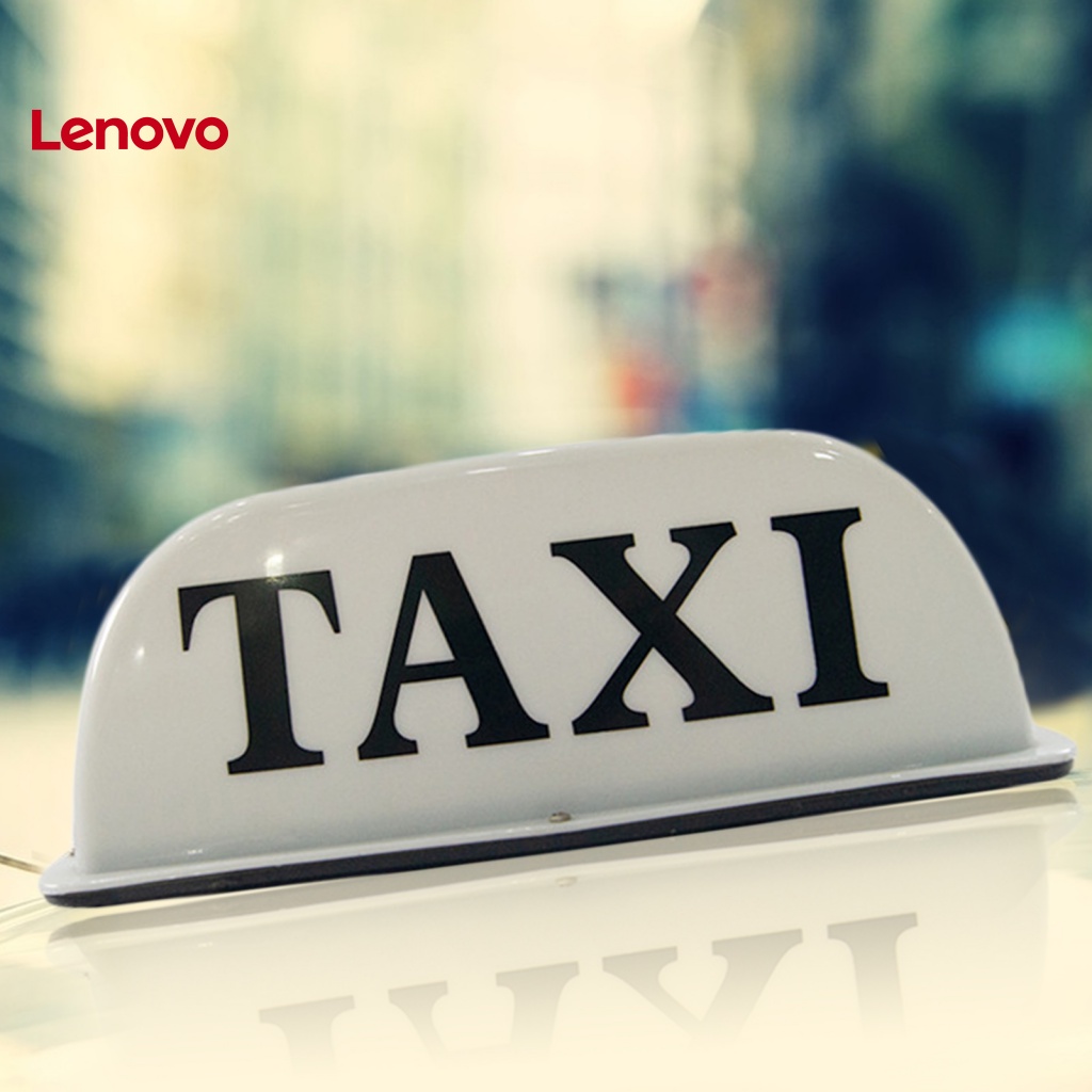 Biển Hiệu Taxi Cab 12V Có Nam Châm Gắn Nóc Xe Hơi Chống Nước Hình Hoa Hướng Dương