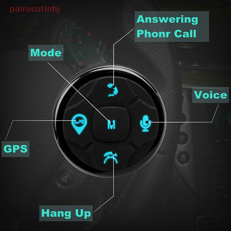 Cặp Nút Điều Khiển Từ Xa Không Dây GPS Thông Minh Gắn Vô Lăng Xe Hơi