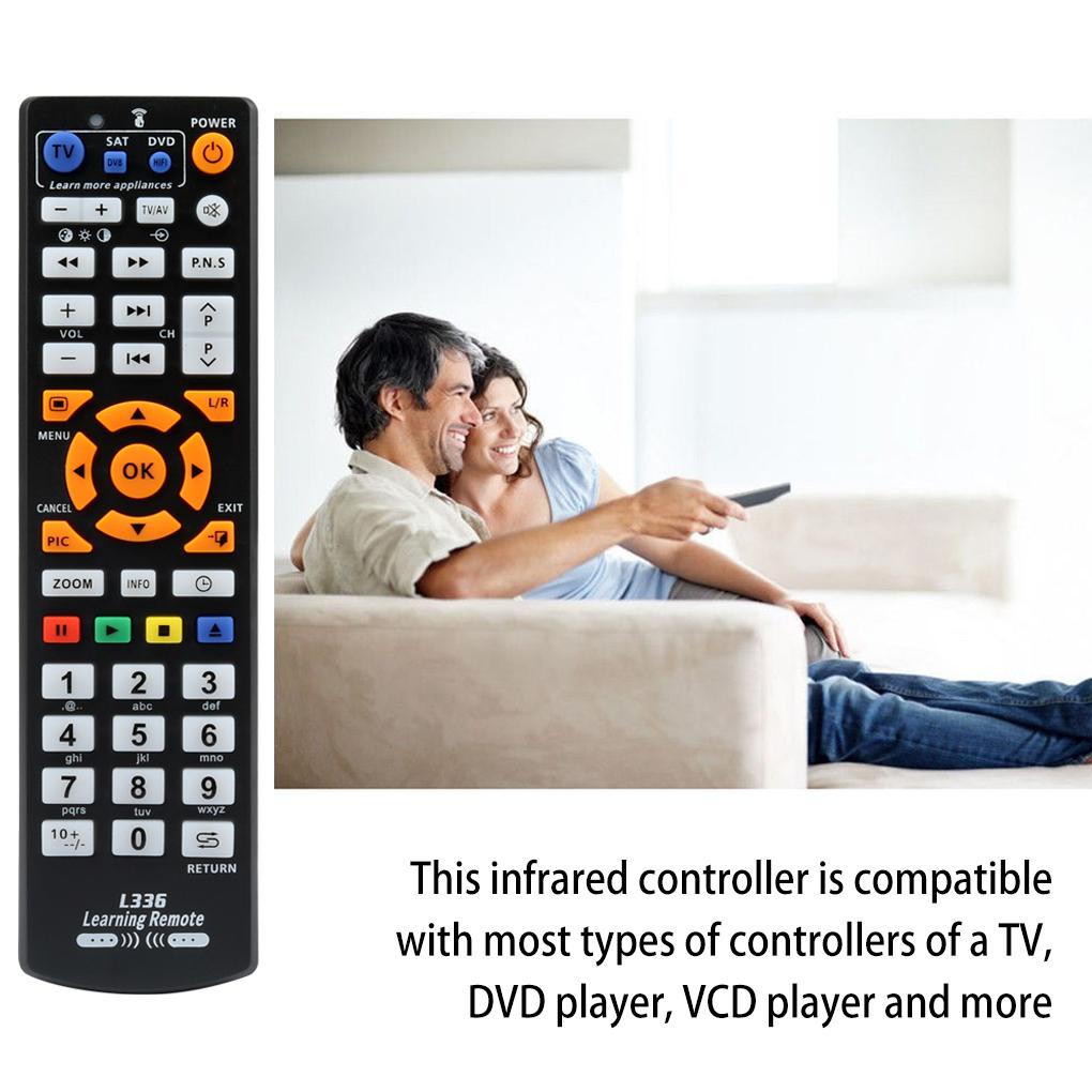 Điều khiển từ xa sao chép với chức năng học lệnh thông minh cho TV CBL DVD SAT L336
