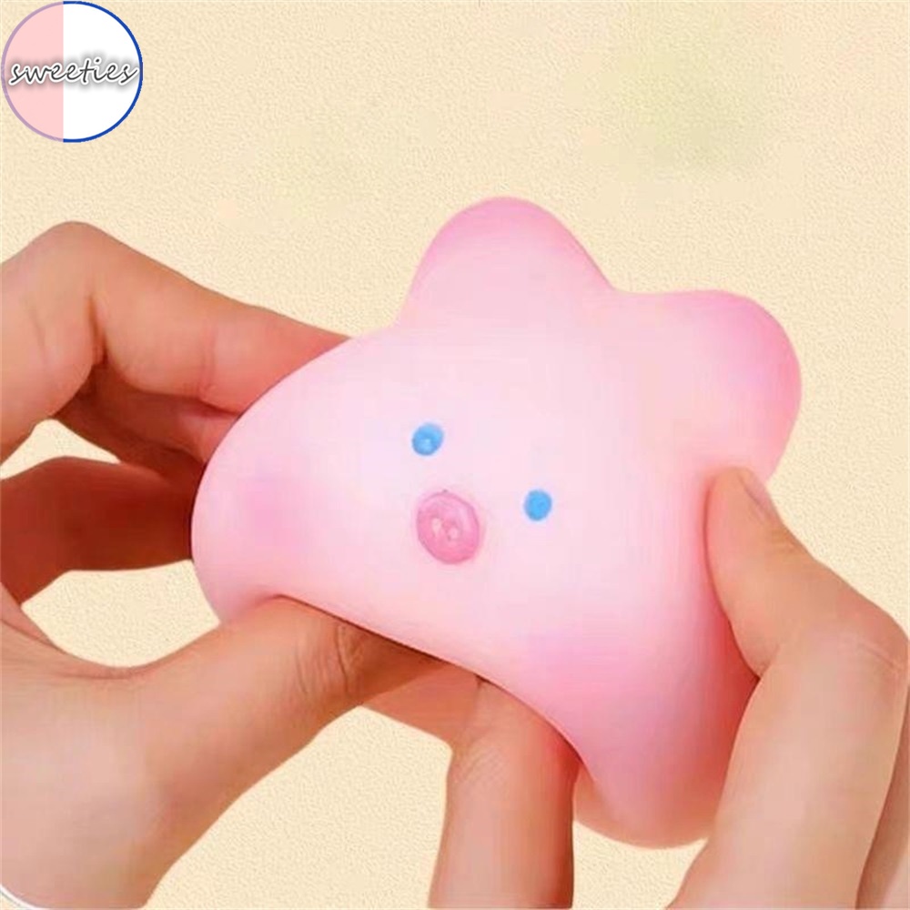 Đồ Chơi Nắn Bóp Giúp Giải Tỏa Căng Thẳng Hình Chú Heo Hồng Dễ Thương