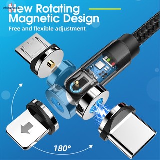 Dây Cáp Sạc Nhanh Nam Châm 540 Độ Cho Ios / Android / Type-c