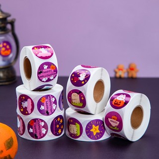 Cuộn 500 Sticker Dán Trang Trí Halloween / Giáng Sinh