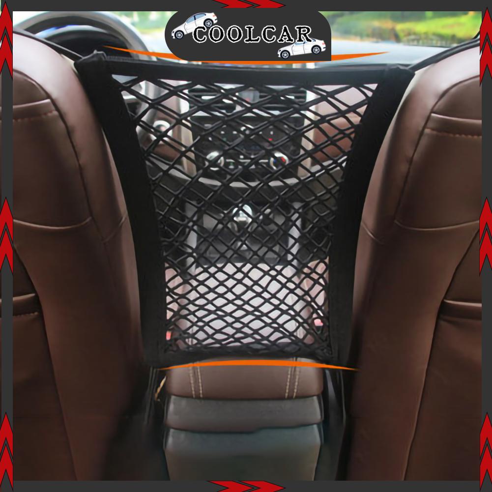 CoolCar Xe Ô Tô Lưới Tổ Chức Đa Năng Lưng Ghế Túi Bảo Quản Co Giãn Thú Cưng Chắn Cho Tải SUV