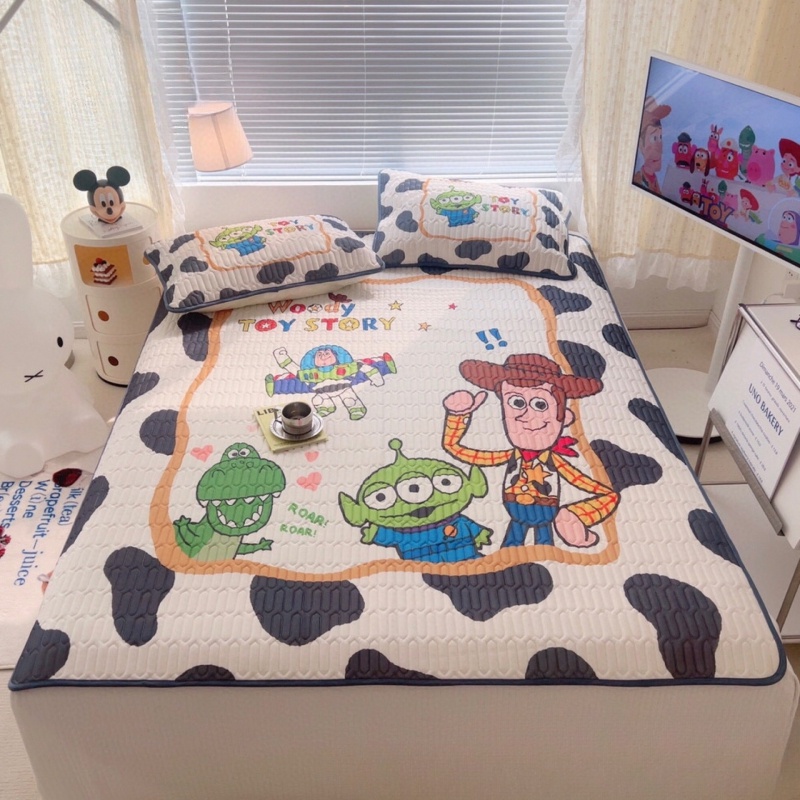 Bộ Thảm Lót Giường Ba Món Bằng Cao Su Mềm Thoáng Mát Mùa Hè Cho Trẻ Em