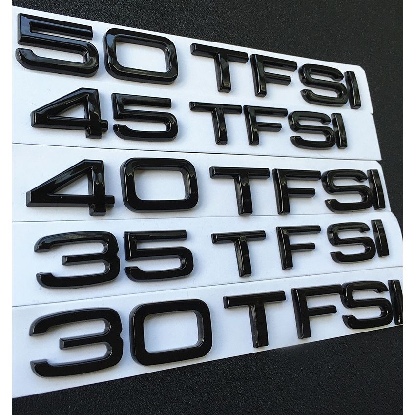 [Free Sline] Logo ô tô màu đen được sửa đổi Audi Audi Audi A3 A4 A5 A6 A7 Q3 Q5 Q7 TT Logo dịch chuy