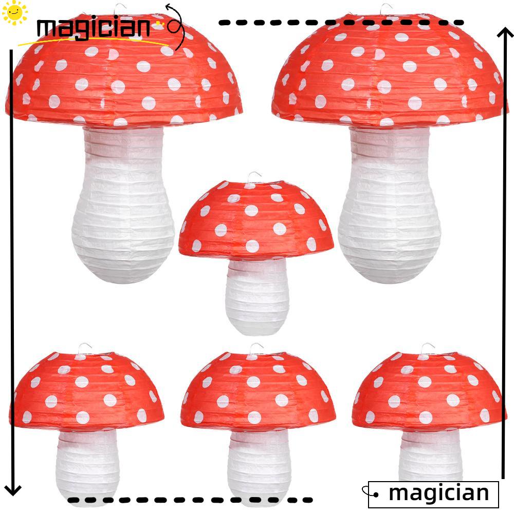 Đèn lồng treo trang trí hình cây nắm đẹp mắt 3D 8 Inch 12 Inch