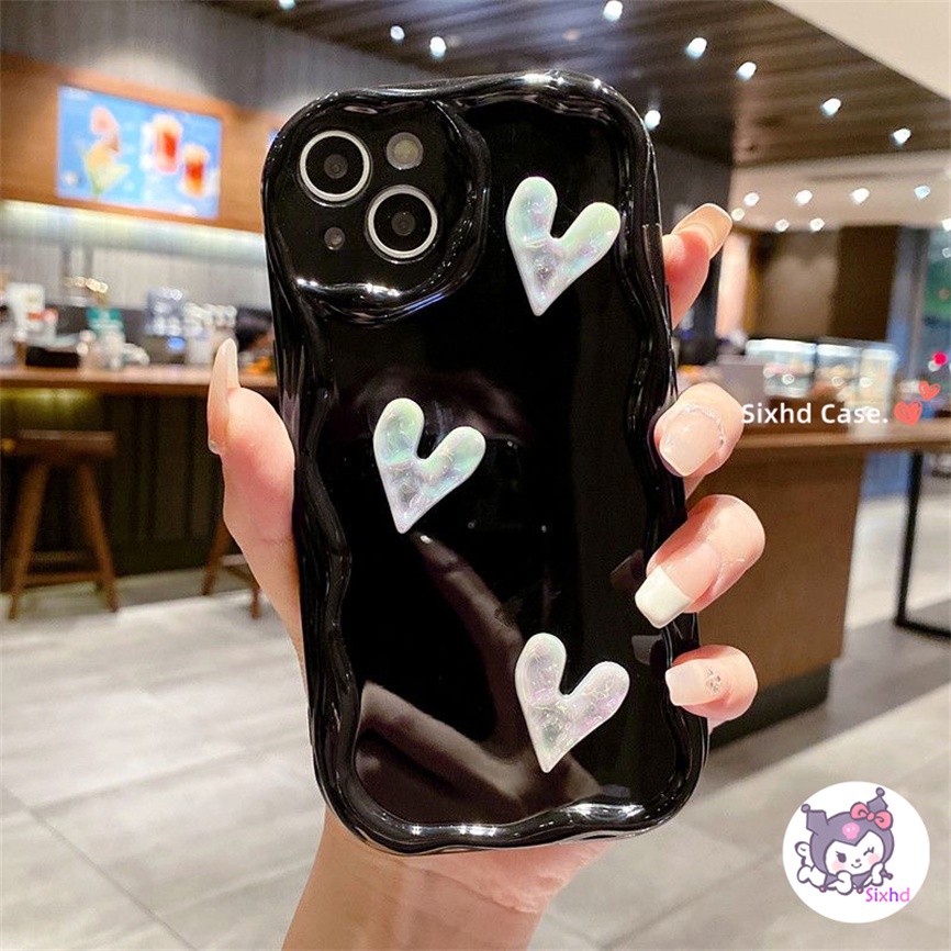 Ốp Lưng Samsung A05 A04e A12 A05 A23 A22 A13 A14 A50 A50s A30s A33 A04 A04s A34 A53 A54 A03s A51 A52 A31 A11 A21s A71 A30 A20 S23 S22Ultra Sixhd Ốp Điện Thoại TPU Mềm Màu Laser Hình Trái Tim 3D Cho