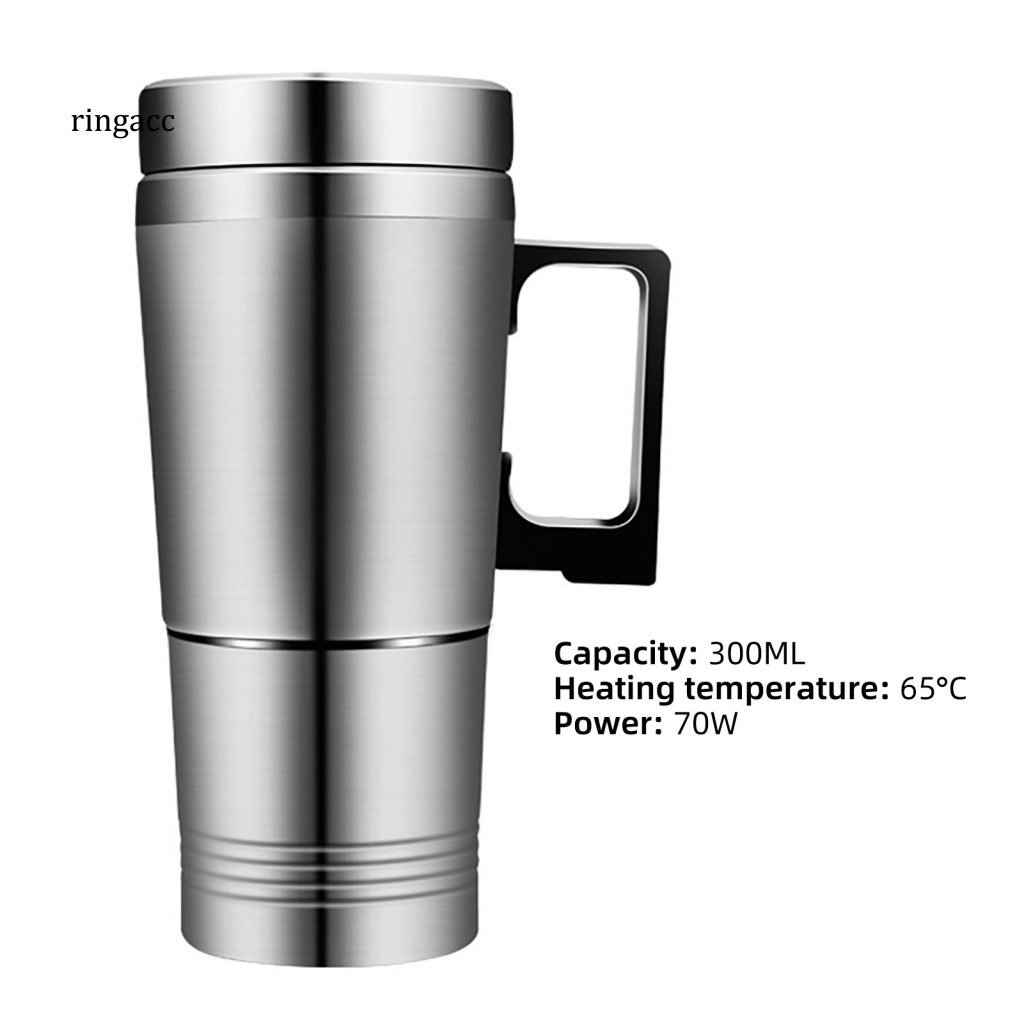 Ấm Đun Nước Bằng Thép Không Gỉ 12 / 24V 300ml Cho Xe Hơi