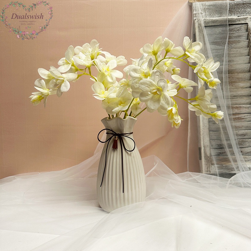 Hoa Lan Giả Hai Cánh Dùng Trang Trí Nhà Cửa / Tiệc Cưới / Giáng Sinh