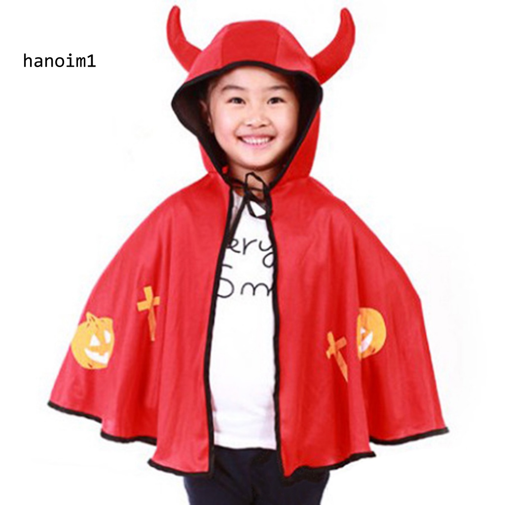 Áo Choàng Nhẹ In Họa Tiết Bí Ngô Halloween Cho Bé