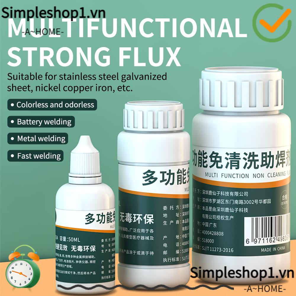 SIMPLESHOP1 Dụng Cụ Hỗ Trợ Hàn Không Mùi Bằng Thép Không Gỉ 50ML