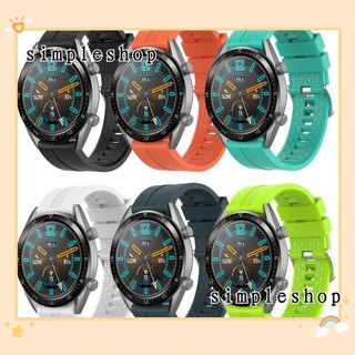 Dây đeo đồng hồ thể thao bằng silicone mềm thời trang cho Huawei Watch GT / Active / Honor Magic